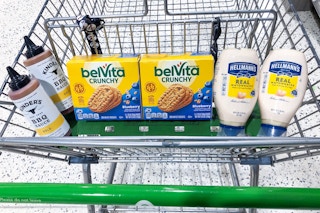 publix shopping haul kinders bbq suace belvita breakfast biscuits hellmanns mayo in cart