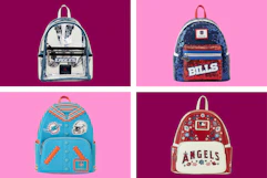 4 sports team backpacks from Loungefly