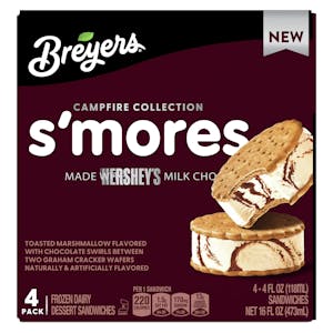 Breyers Campfire Collection S'mores Sandwich
