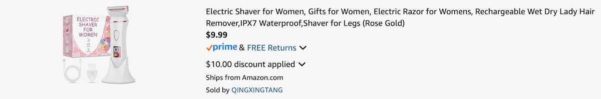 Amazon Electric Shaver 2025