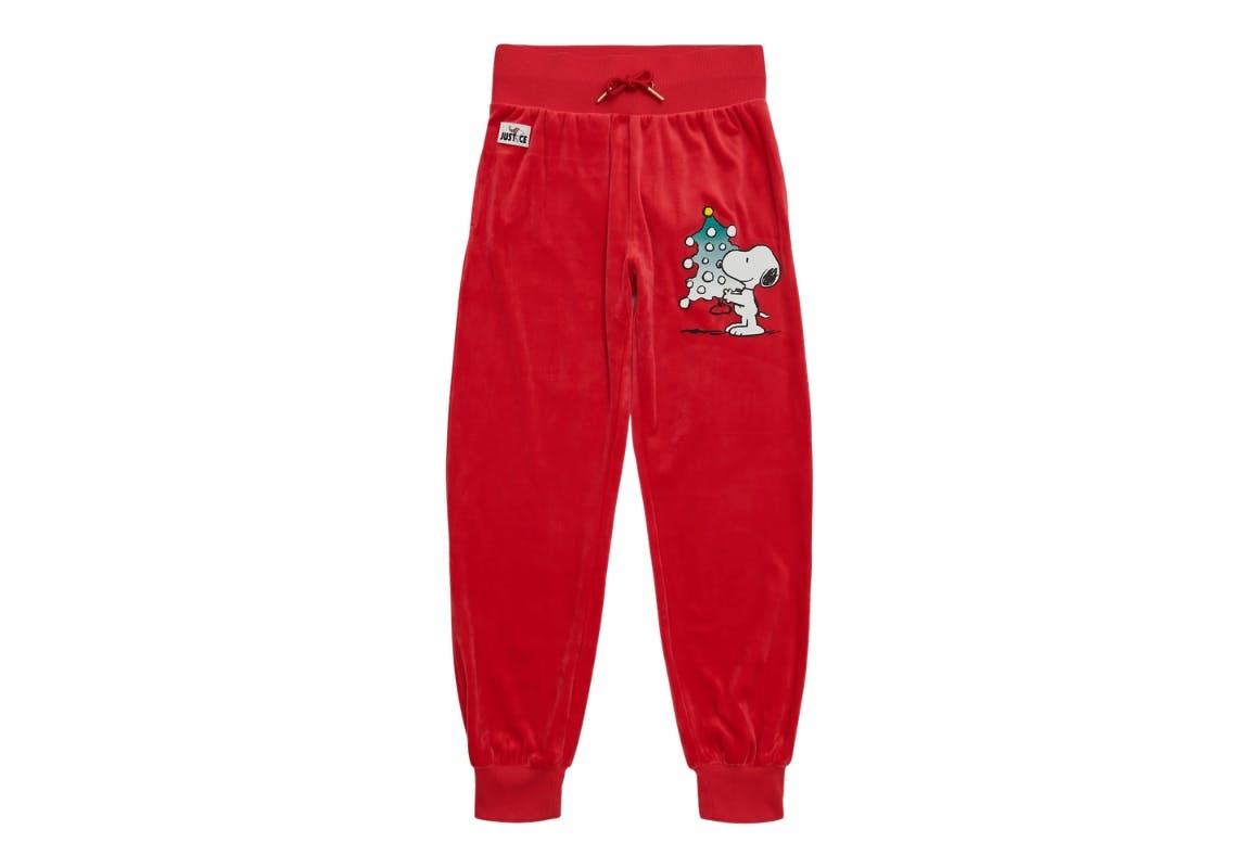Justice Kids' Snoopy Velour Jogger