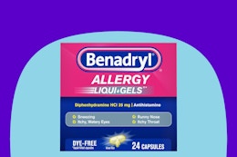 Benadryl Liqui-Gels Allergy Medicine, as Low as $3.63 on Amazon card image