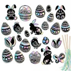 Easter Scratch Paper Ornaments