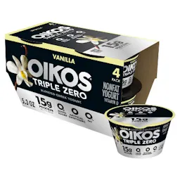 2 Oikos Triple Zero Greek Yogurt 4-Packs