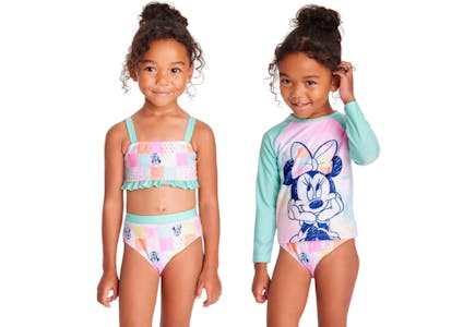 Minnie Toddler Rash Guard Set