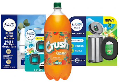 3 Febreze + 5 Crush Products