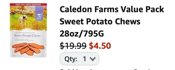 sweet potatoes Amazon receipt