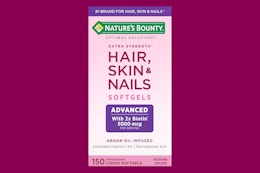 Nature's Bounty Hair, Skin & Nails Supplements, as Low as $5.98 on Amazon card image
