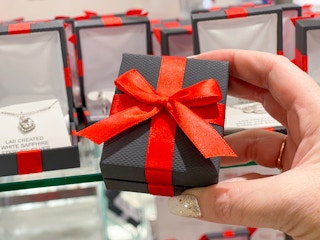 jcpenney jewelry box with red bow