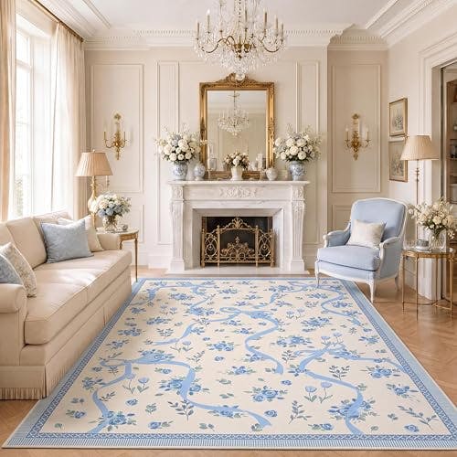 Floral Bow Area Rug