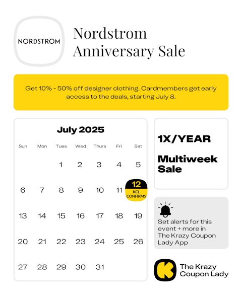 Nordstrom Anniversary Sale 2025 dates