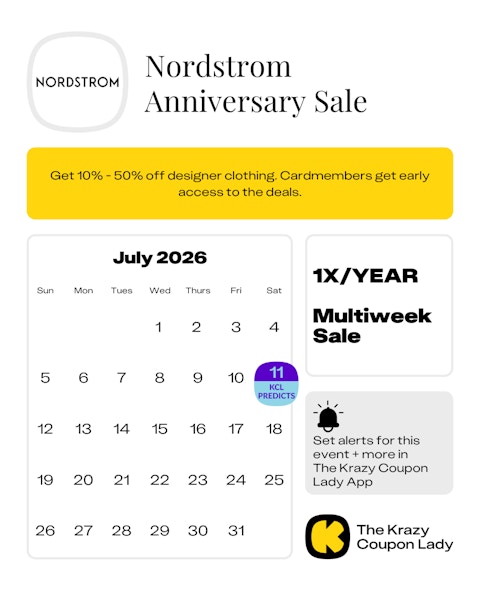 Nordstrom Anniversary Sale dates