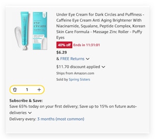 under eye cream
