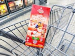 Sweet Nothings Paw Patrol Freezer Pops in Walmart shipping cart in the frozen aisle