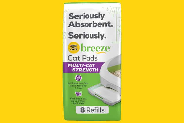 Purina Tidy Cats 8-Count Litter Breeze Pads, as Low as $8.87 on Amazon card image