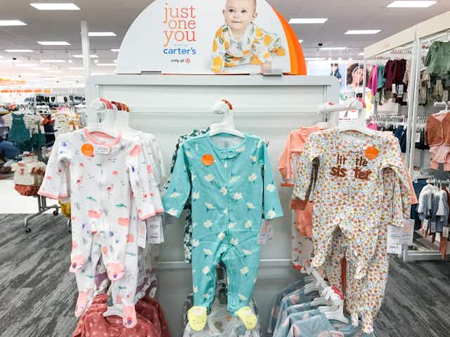 Online 50% Off Sale on Carter's Baby at Target: $1.90 Pants, $2.42 Pajamas card image