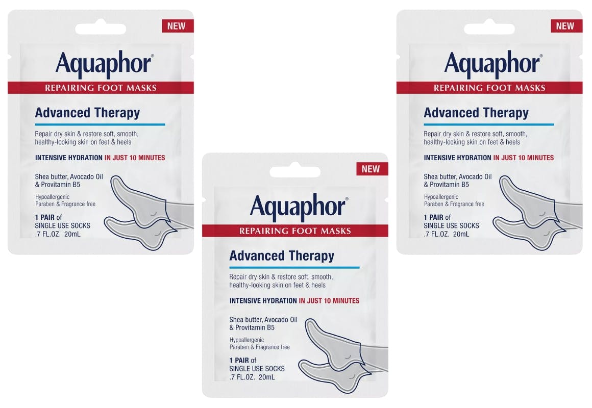 3 Aquaphor Foot Masks