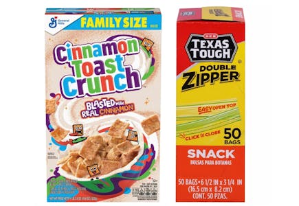 1 General Mills + 1 H-E-B Snack Bags