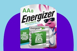 Energizer Rechargeable AA Batteries 8-Pack, Now $15 on Amazon (Reg. $30) card image