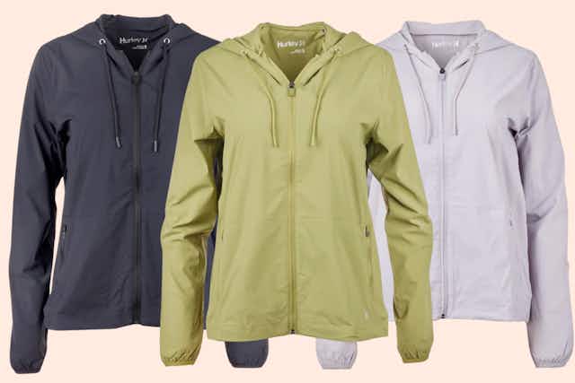 Hurley Women's Shell Jackets, 2 for $26 Shipped at Proozy (Reg. $200) card image