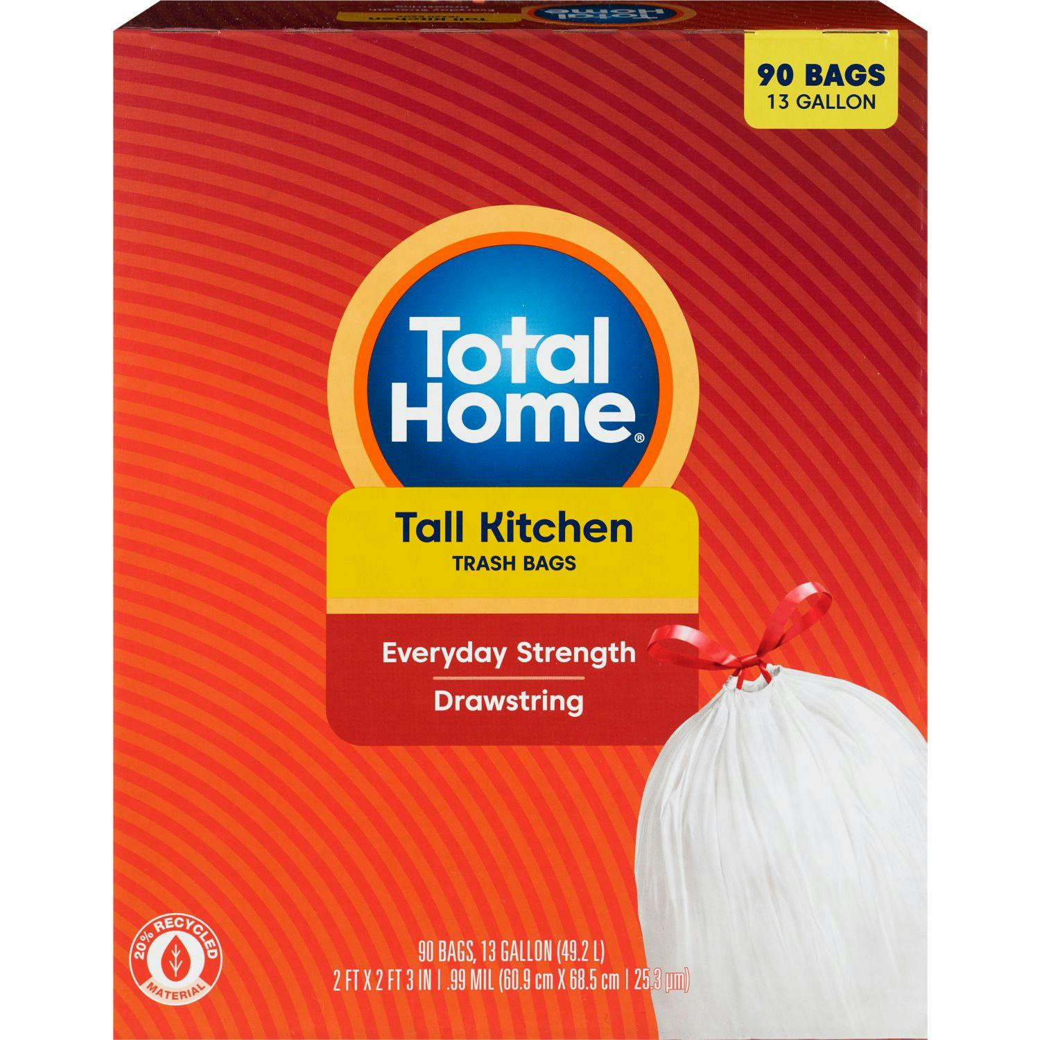 2 Total Home Kitchen Trash Bag Boxes