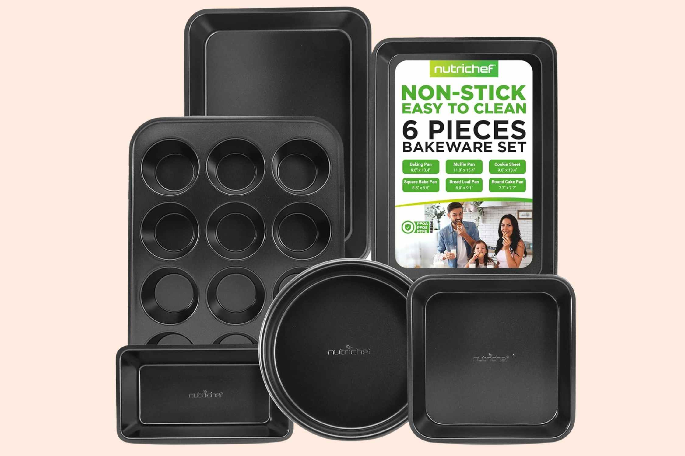 NutriChef Nonstick Baking Pan Set, Only $35.49 on Amazon