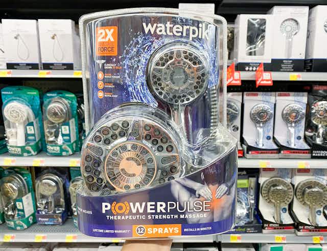 This Waterpik Dual Showerhead System Is Now Less Than $50 at Walmart card image
