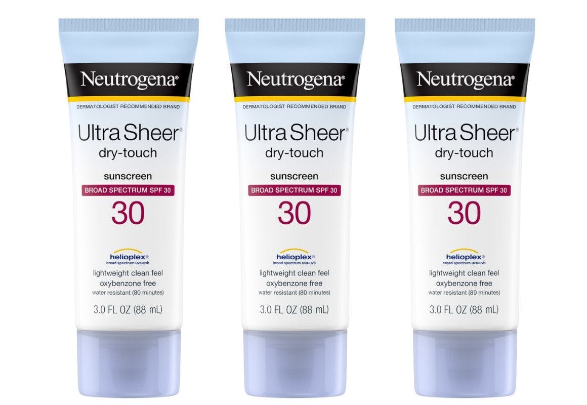 3 Neutrogena Ultra Sheer Sunscreens