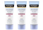 3 Neutrogena Ultra Sheer Sunscreens