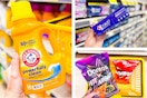 dollar general arm & hammer, crest, doritos 3-photo collage