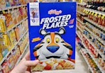frosted flakes cereal in store