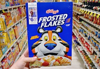 frosted flakes cereal in store