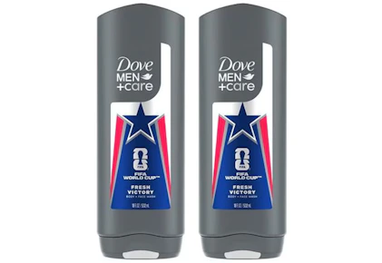 2 Dove Men+Care Body Washes