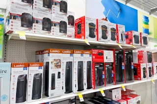 space heaters on clearance for 70% sitting on a target shelf