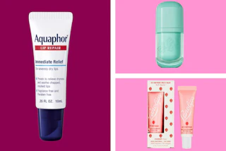 lip products in a collage