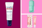 lip products in a collage