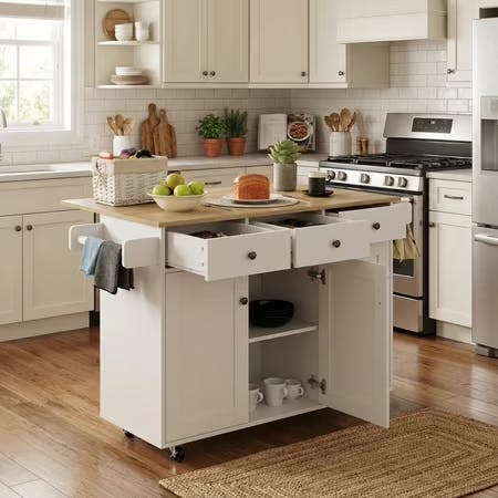 Rolling Kitchen Island Cart