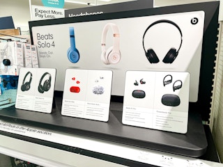 beats headphones sitting on a target shelf