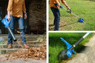 Lowe's Kobalt trimmer and leaf blower kit