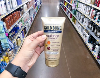 walmart gold bond ultimate lotion hand holding