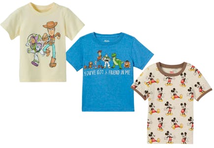 3 Disney Toddler T-shirts
