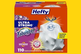 Hefty 13-Gallon Trash Bags 110-Pack, as Low as $10.46 card image