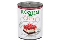 2 Lucky Leaf Fruit Filling Cans