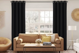 Two Blackout Curtains, Just $7 on Amazon for a Limited Time card image