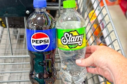 Starry and Pepsi Soda Singles, Only $1 at Kroger card image