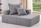 home depot boucle sofa