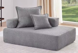 home depot boucle sofa