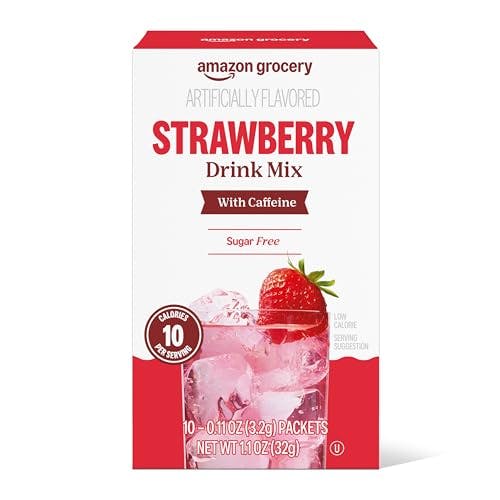 Strawberry Drink Mix with Caffeine