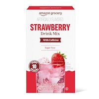 Strawberry Drink Mix with Caffeine