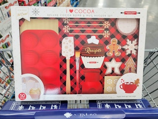 cocoa bomb making kit in a cart